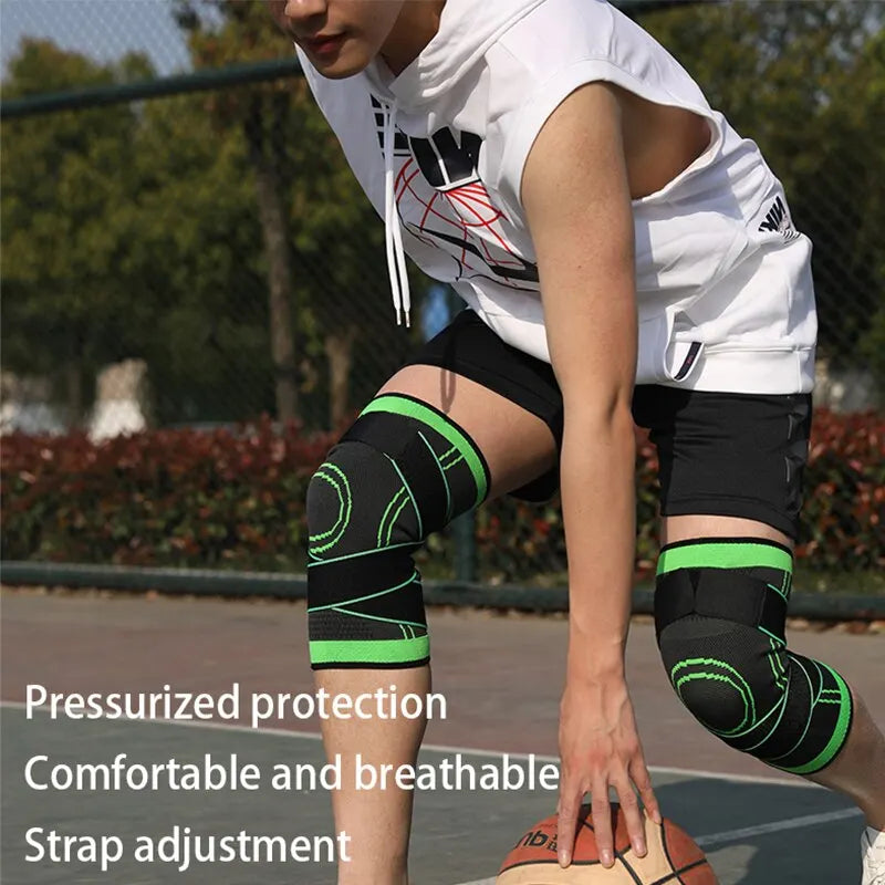 Knee Compressions Sleeve with Adjustable Straps